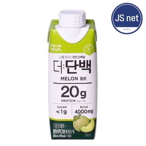 빙그레 더단백 드링크 멜론 250ml 18개입