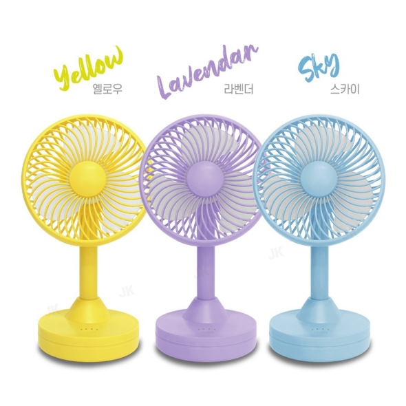 [엑스트라] 블루스톰 F17 무선 미니데스크 파스텔 선풍기