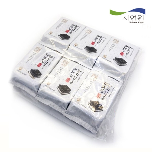 [자연원] 저염 조미 도시락 재래김 12봉(총48봉/봉당4g) 4팩/8팩