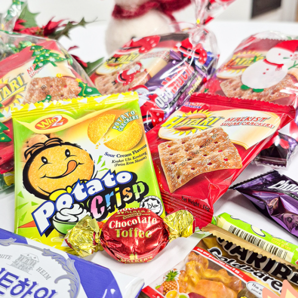 [신한카드 할인]크리스마스 달콤고소 간식 7종 과자선물 어린이집간식 단체간식