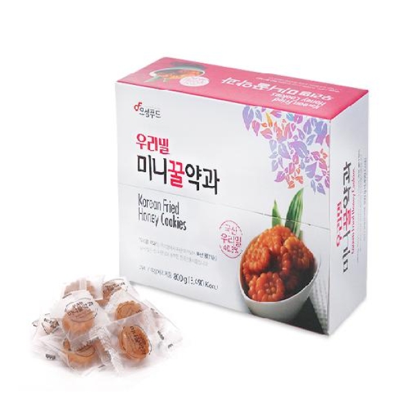 [김제_오성푸드_800g*2세트] 우리밀에 국산 꿀을 넣은 미니 꿀약과