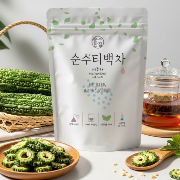 [순수티백]순수한집 여주차 티백 1팩 50개입/2팩 100개입
