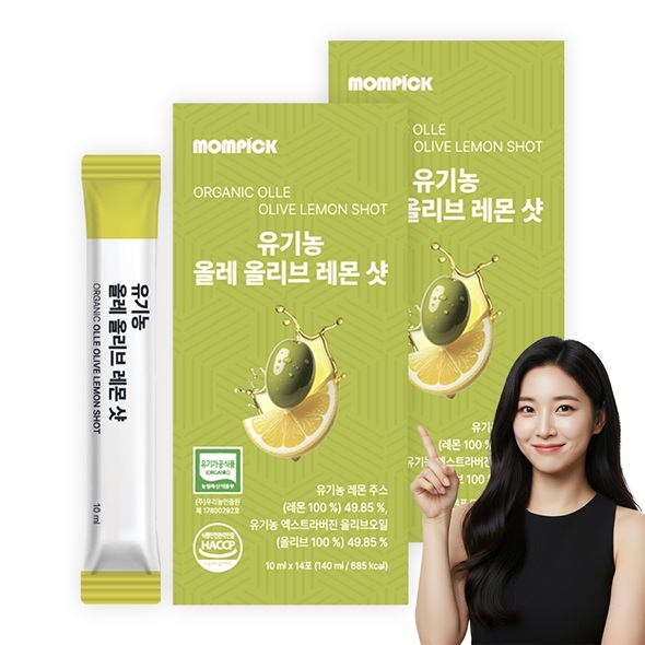 맘픽 유기농 엑스트라버진 올리브오일 NFC 레몬즙 2박스