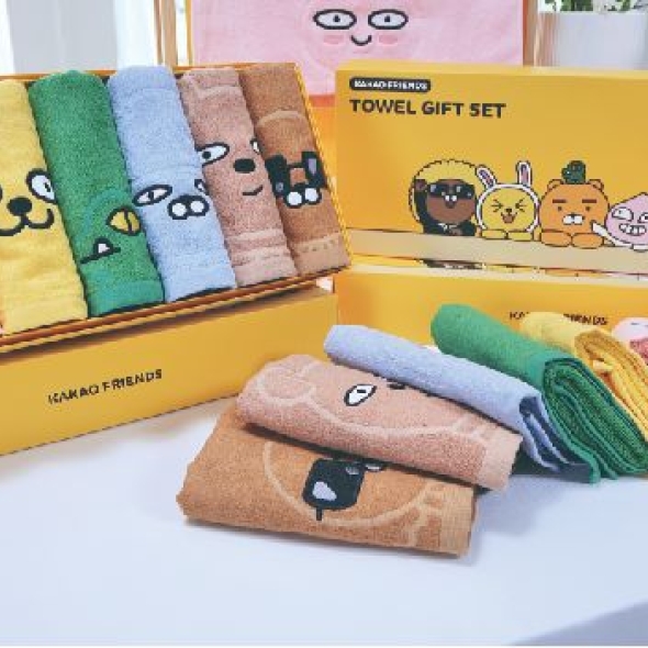 카카오프렌즈 뱀부 타월 수건세트 (7P)