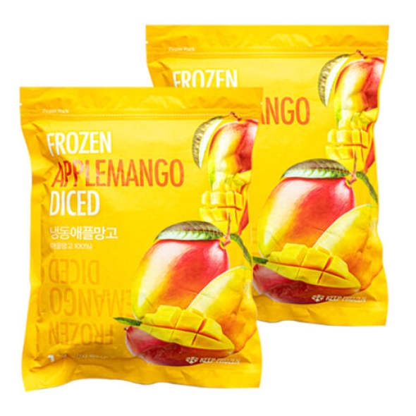 [웰루츠] 냉동 애플망고 다이스 1kg×2ea [베트남산]