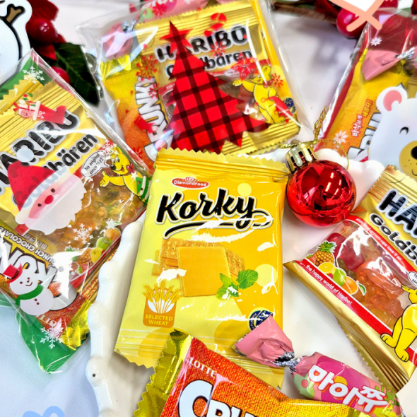 [신한카드 할인]크리스마스 달콤고소 간식 4종 과자선물 어린이집간식 단체간식