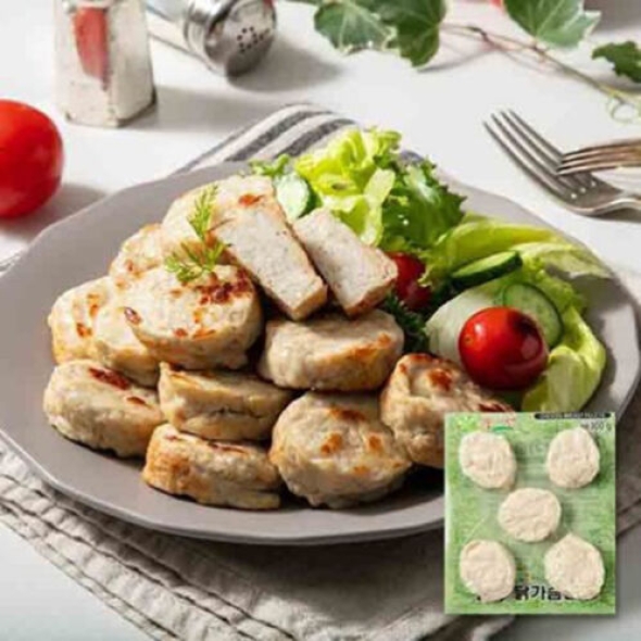 [푸드원] 국내산_닭가슴살 스테이크볼 [100gx10개] [냉동]