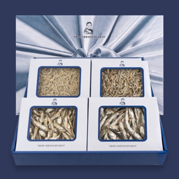 [특가][선물용] 남해안 최선장 고급 멸치 선물세트 4종/6종 