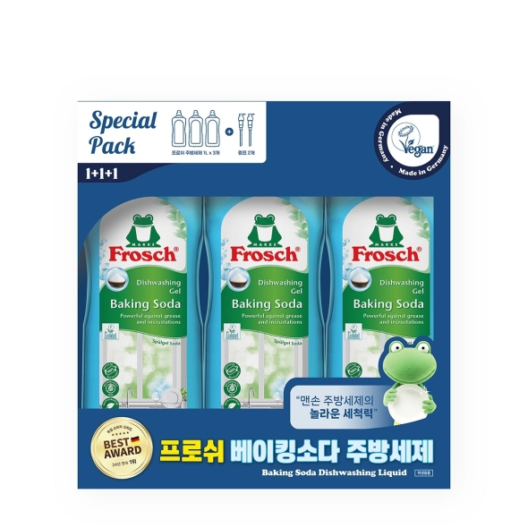 [코스트코] 프로쉬 베이킹소다 맨손 주방세제 1L x 3개입