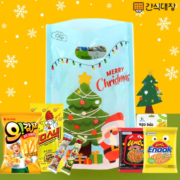 [간식대장] 크리스마스 산타트리 파우치 7종_10set (s0002)