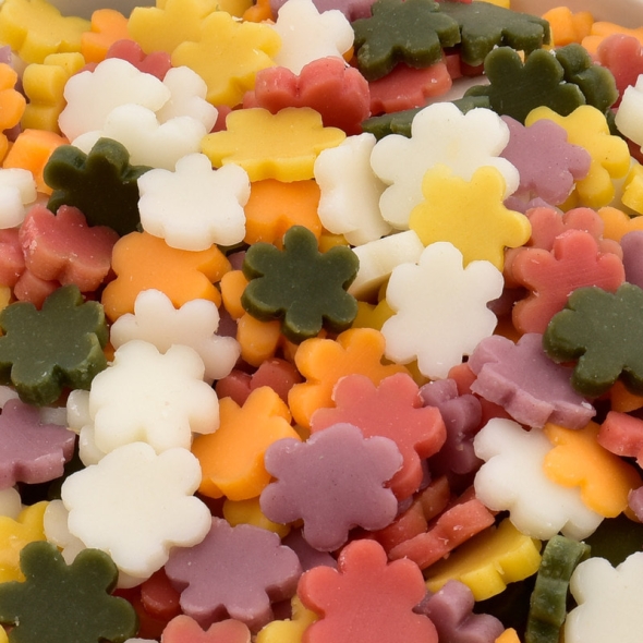 국산쌀 100% 레인보우 오색 꽃 떡국떡 설날 떡국 플라워 떡국떡 명절선물 500g 1kg