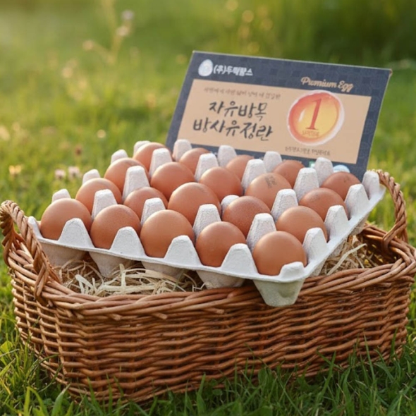 건강한  닭이  낳은  [난각 1번] 무항생제 유정란  15구/30구/45구