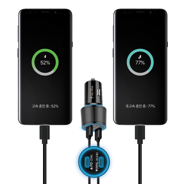 [엑스트라] MX460 퀵차지 3.0 초고속 듀얼 PD 차량용 충전기