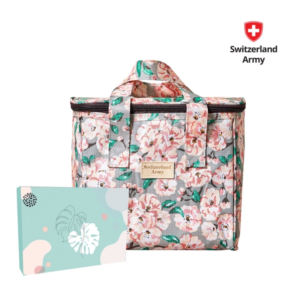 [스위칠랜드아미] 쿨러백_그레이 벚꽃 8L_케이스