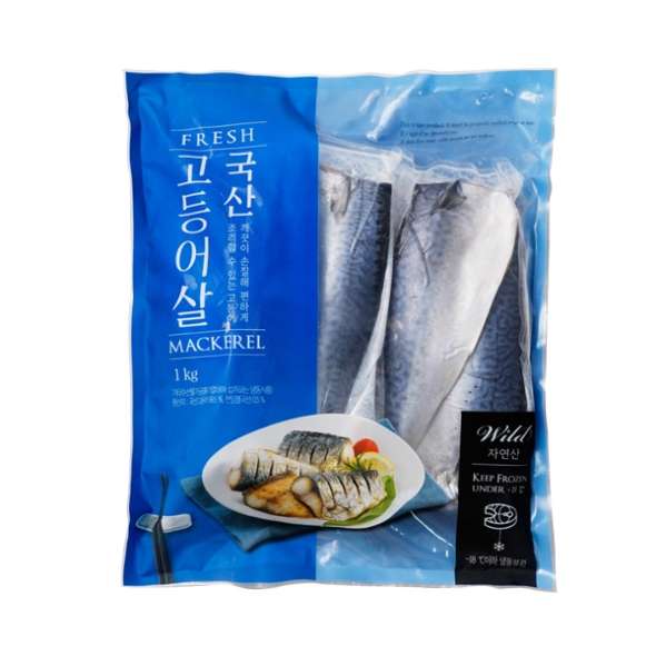 [동방유통] 국내산 손질 고등어살 1팩/2팩/3팩 (팩당1kg)/HACCP인증
