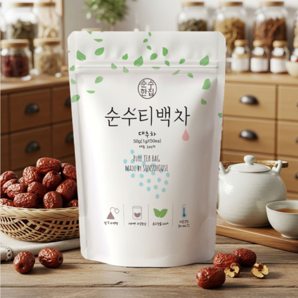 [순수티백]순수한집 대추차 티백 1팩 50개입
