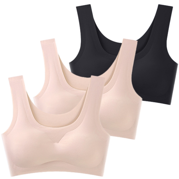 [특별할인] 지알비 무봉제 스킨핏 심리스 노라인 브라 3P 세트