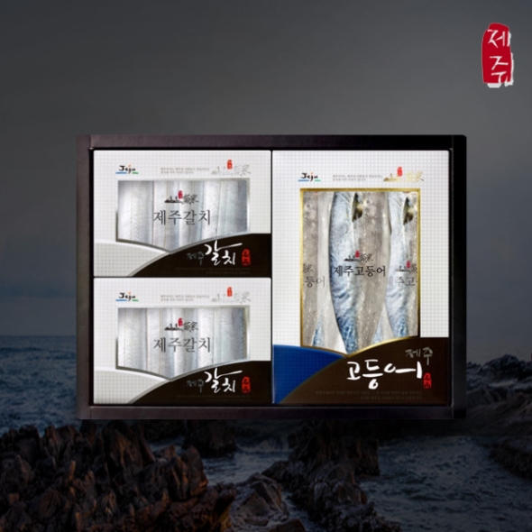 [제주특선] 프리미엄 은갈치/고등어살세트 2호 (은갈치 프리미엄 2마리+고등어살 특대 5쪽)