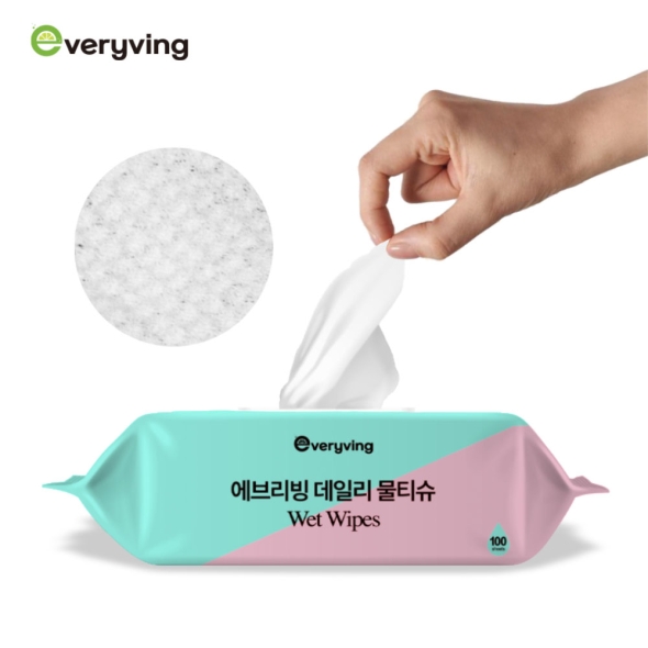 [에브리빙] 데일리 물티슈 100매 [10세트]