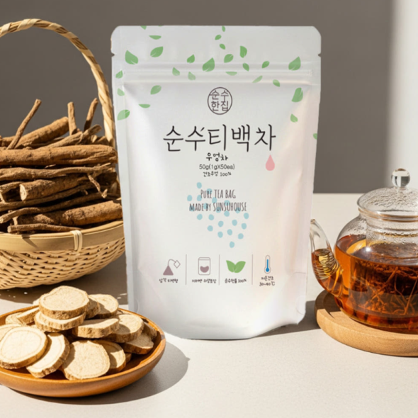 [순수티백]순수한집 우엉차 티백 1팩 50개입