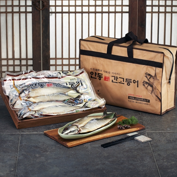 [名品] 안동맛자만 간고등어 선물세트 500g(3손_6마리)_부직포가방
