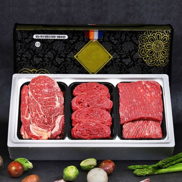(26추석)[한우] 1등급 구이혼합 세트 [1호-3호] [1.2kg-1.6kg]