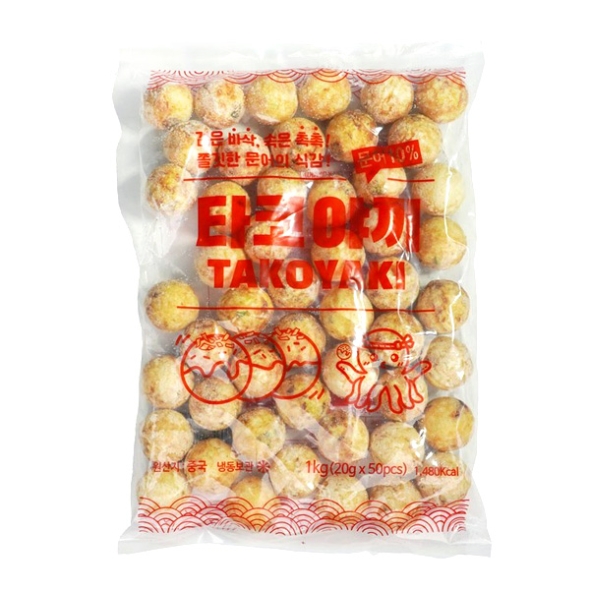 [단짠예찬] 타코야키(문어볼) 1팩/2팩/3팩/5팩 (팩당1kg/50개내외)