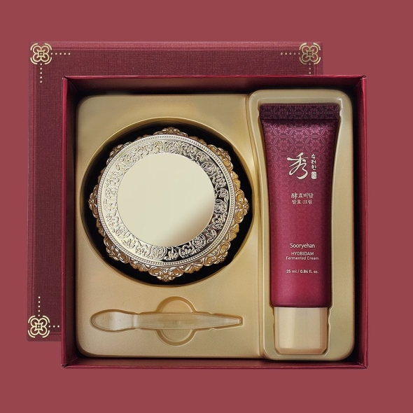 수려한 효비담 발효 크림 특별 기획 세트 75ml + 25ml 탄력 보습 영양케어