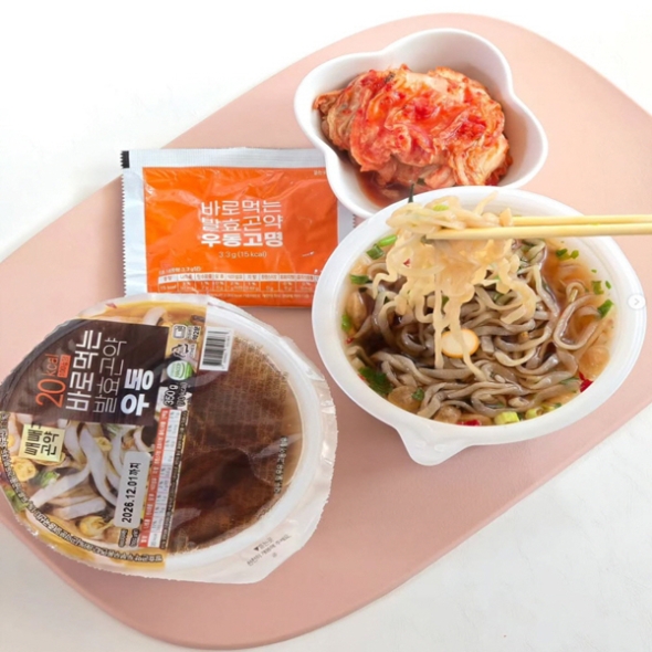 [빼빼곤약] 바로먹는 발효곤약 우동 350gx4ea