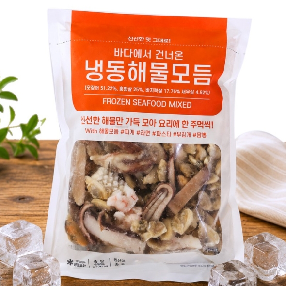 냉동 해물모듬 600gX10팩