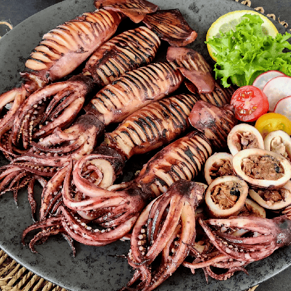 [주말특가] 녹진내장 통찜용 오징어 채낚기 생물 급냉 600g~1kg