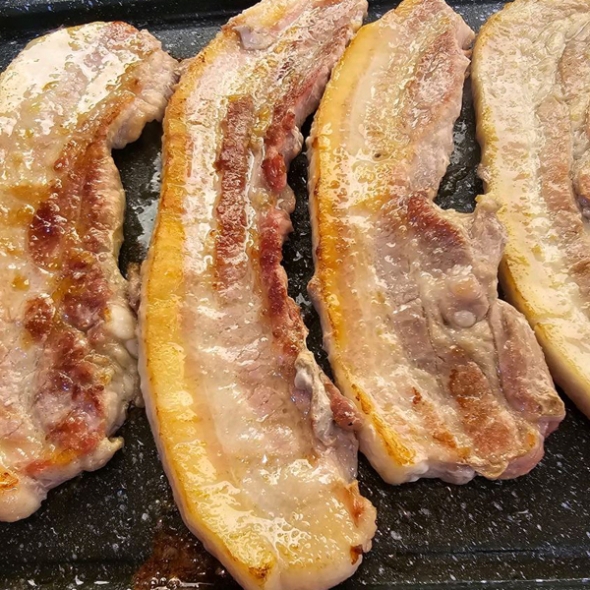 [짚불장] 듀록흑돼지 삼겹살 500g(3인분)