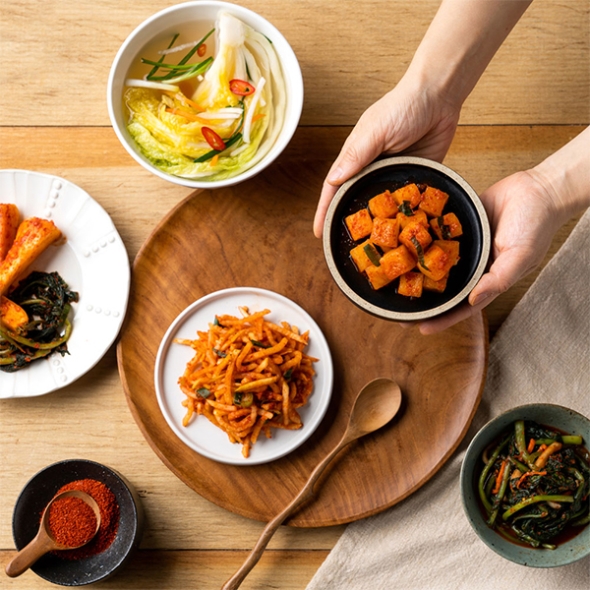국내산 *25년 김치명가 *보성녹차 깍두기 (녹)