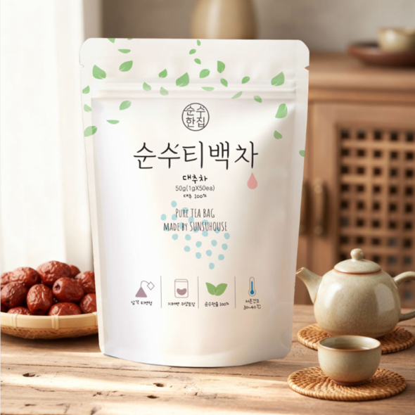 [순수티백]순수한집 대추차 티백 1팩 50개입