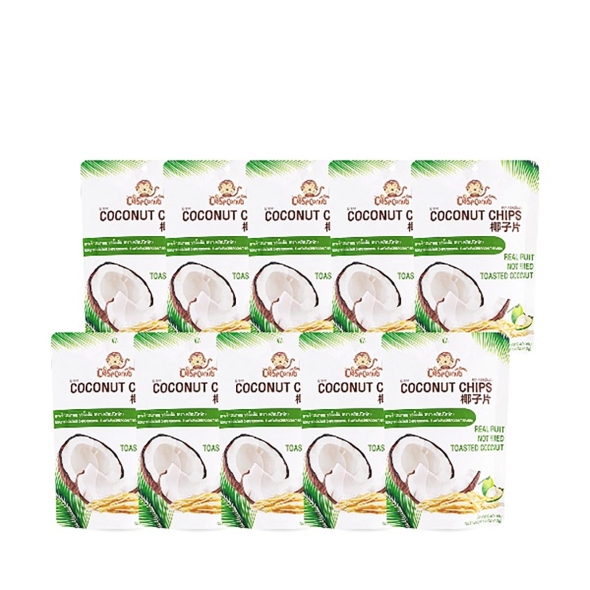 Crispconut 코코넛칩 오리지널 40g x 10개입