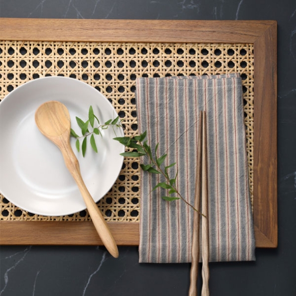 [만원의행복] 홈스토리 프리미엄 원목티크 물결 디너세트 젓가락