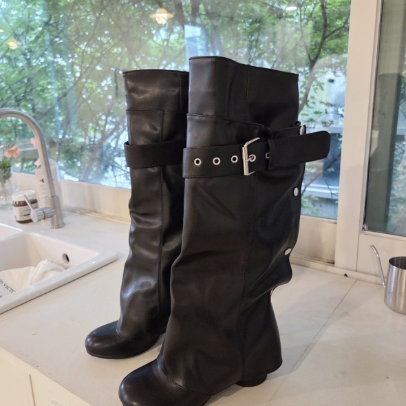 [개성시대] 여성 7.5cm 베이직 롱부츠 데일리