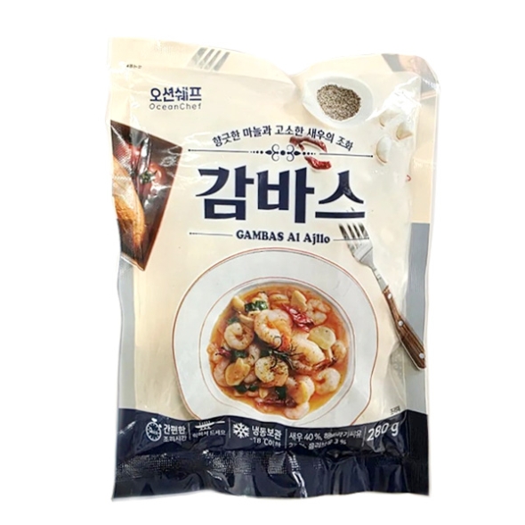 [단짠예찬] 오션쉐프 국가대표 감바스 2팩/3팩/5팩 (팩당280g)