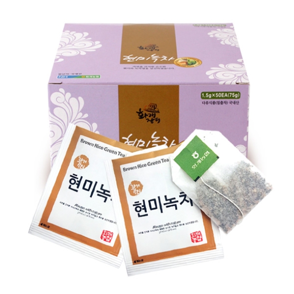 [화개농협] 화개장터 현미녹차 2박스/3박스 (박스당50티/75g)