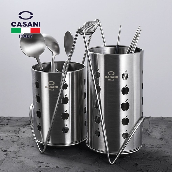 [만원의행복] 까사니 멜라 스텐 수저통 2구