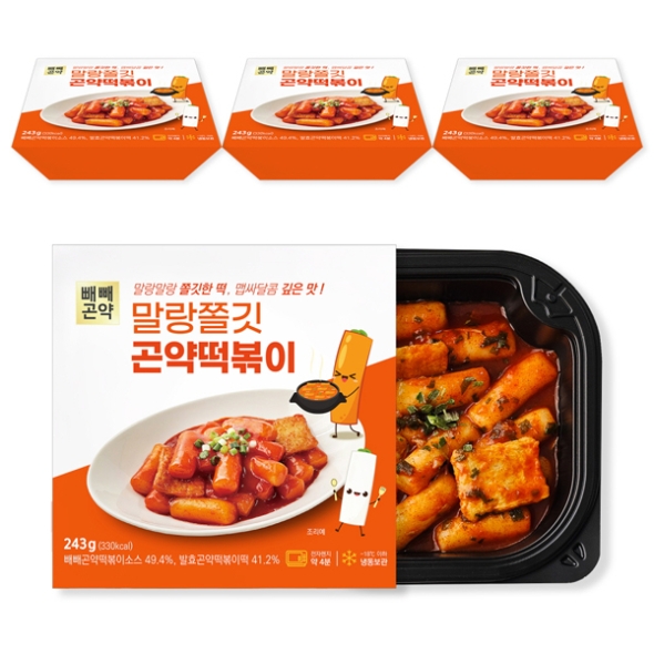 [빼빼곤약] 말랑쫄깃 곤약 떡볶이 243gx3개