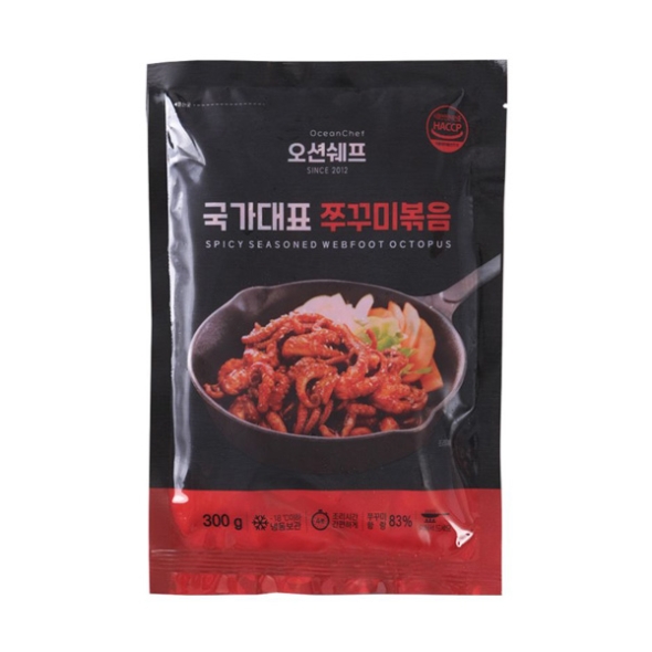 [단짠예찬] 오션쉐프 국가대표 쭈꾸미볶음 2팩/3팩/5팩 (팩당300g)