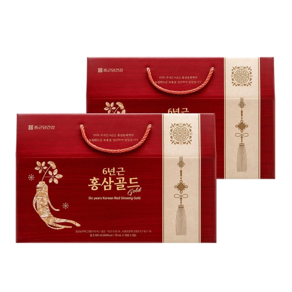 종근당건강 6년근 홍삼골드70ml x 30포 x 2개 세트
