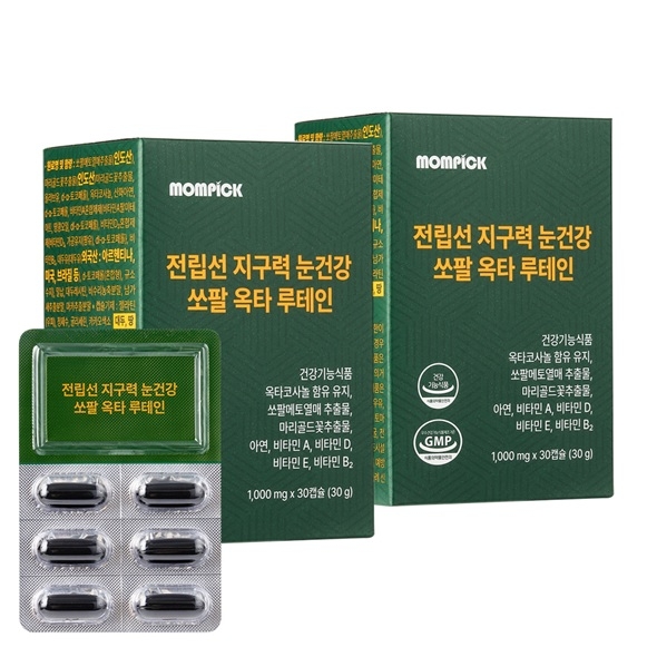 맘픽 전립선 지구력 눈건강 쏘팔메토 옥타코사놀 루테인 2박스