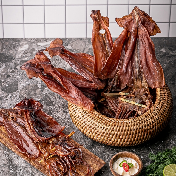 [마산어시장] 쫄쫄이 마른오징어 10미 500g내외 _열/온풍건조 