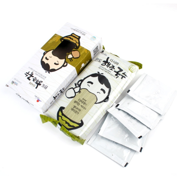 [완도바다] 해조 다시마국수 2팩/4팩 (팩당500g+스프5봉)