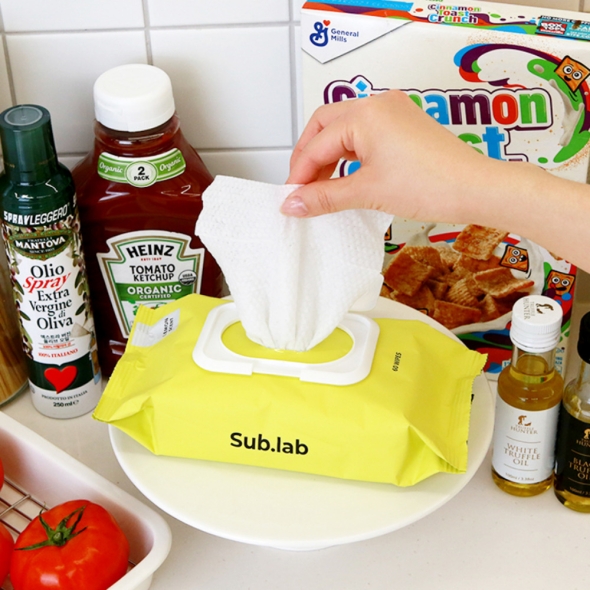 서브랩 주방 다용도 인덕션 키친 클리너 60매입