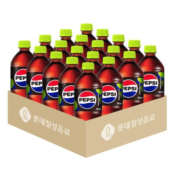 펩시 콜라 제로슈거 라임향 업소용 500ml x 20개