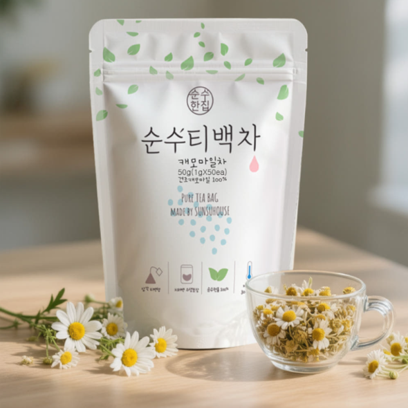 [순수티백]순수한집 캐모마일차 티백 1팩 50개입