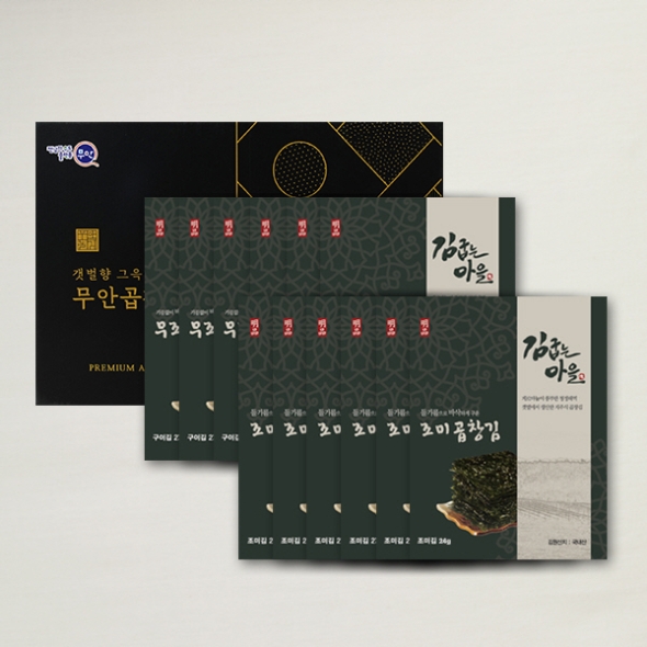 [브라이트데이] 김굽는마을 무조미곱창김 선물세트(20g x 12봉)